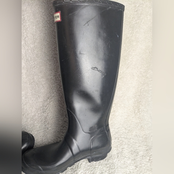 HUNTER High Black Rainboots Size 6 Women Waterproof - Picture 11 of 11